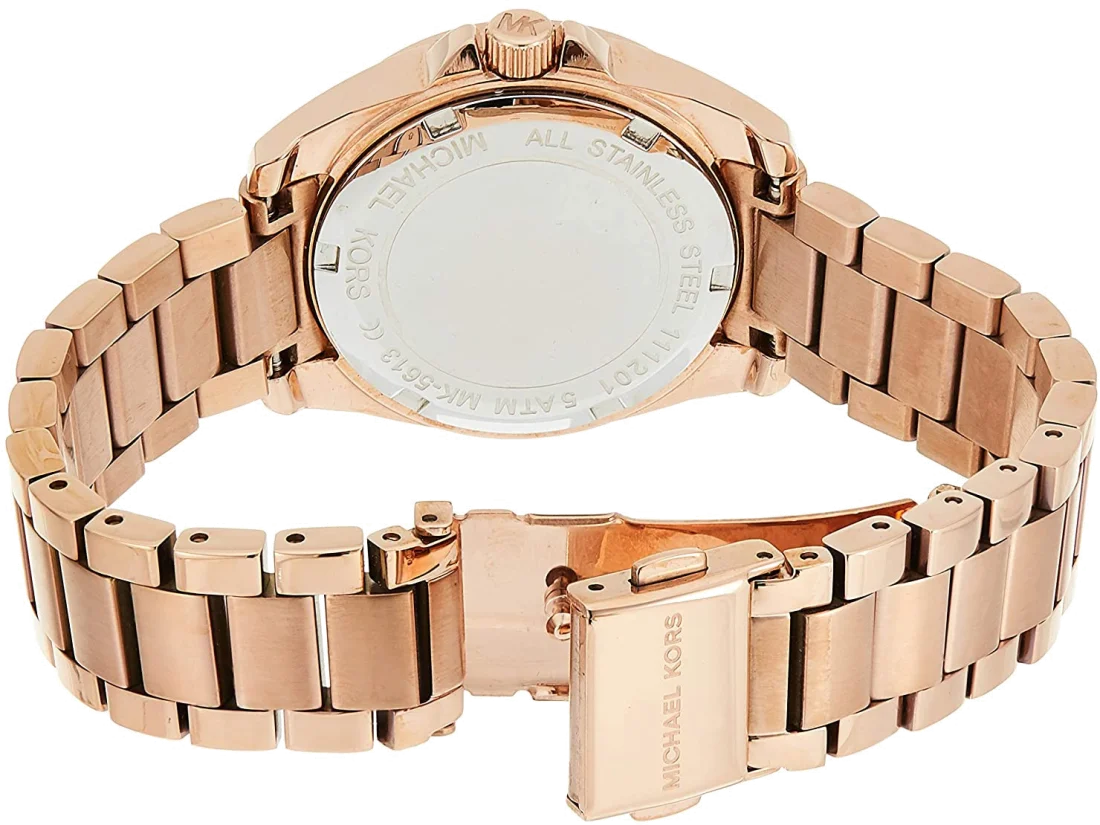 Montre Femme Michael Kors Blair MK5613 en Acier Or Rose vue 2