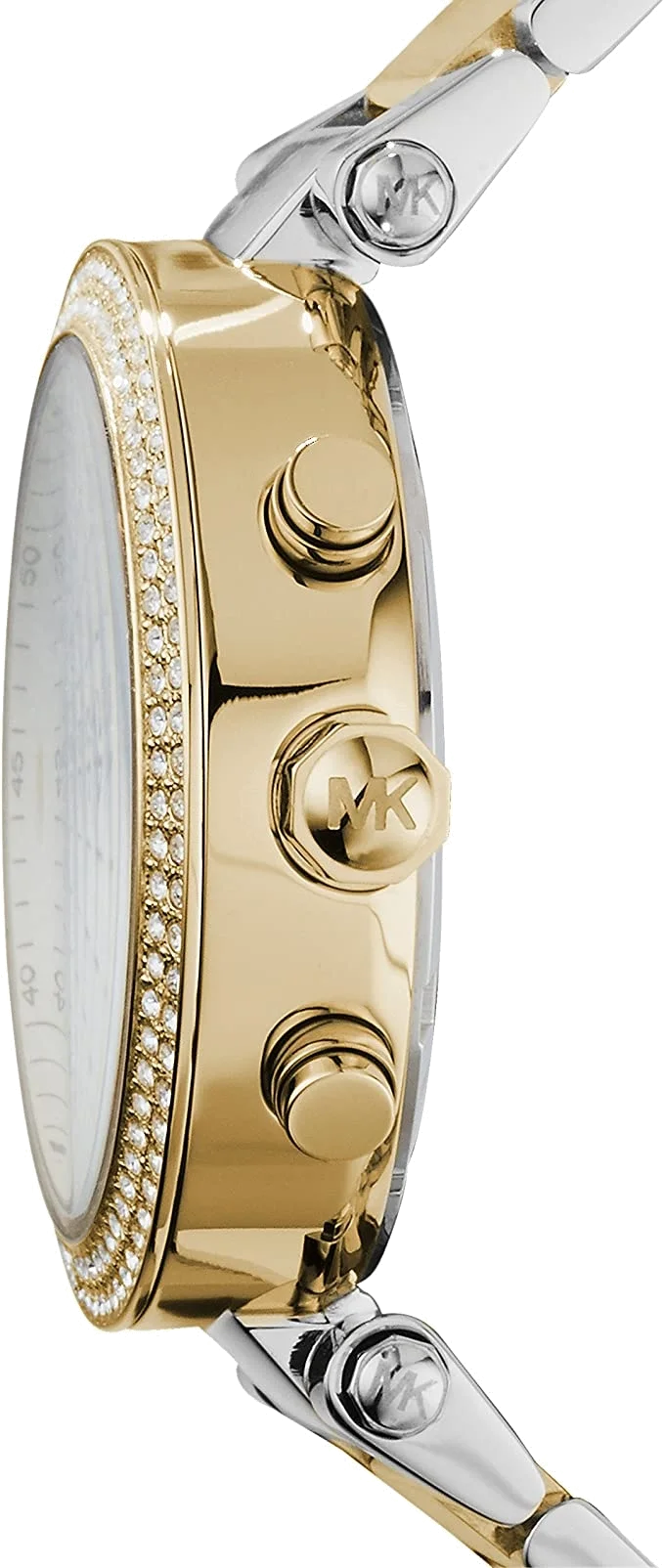 Montre Femme Michael Kors Parker MK5626 Chronographe Acier Bicolore Or et Argent vue 2