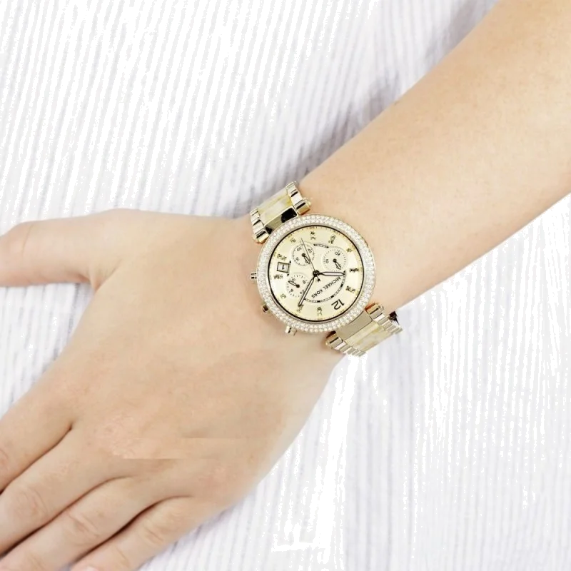 Montre Michael Kors MK5632 Femme - Cadran et Bracelet Mixte Or vue 4