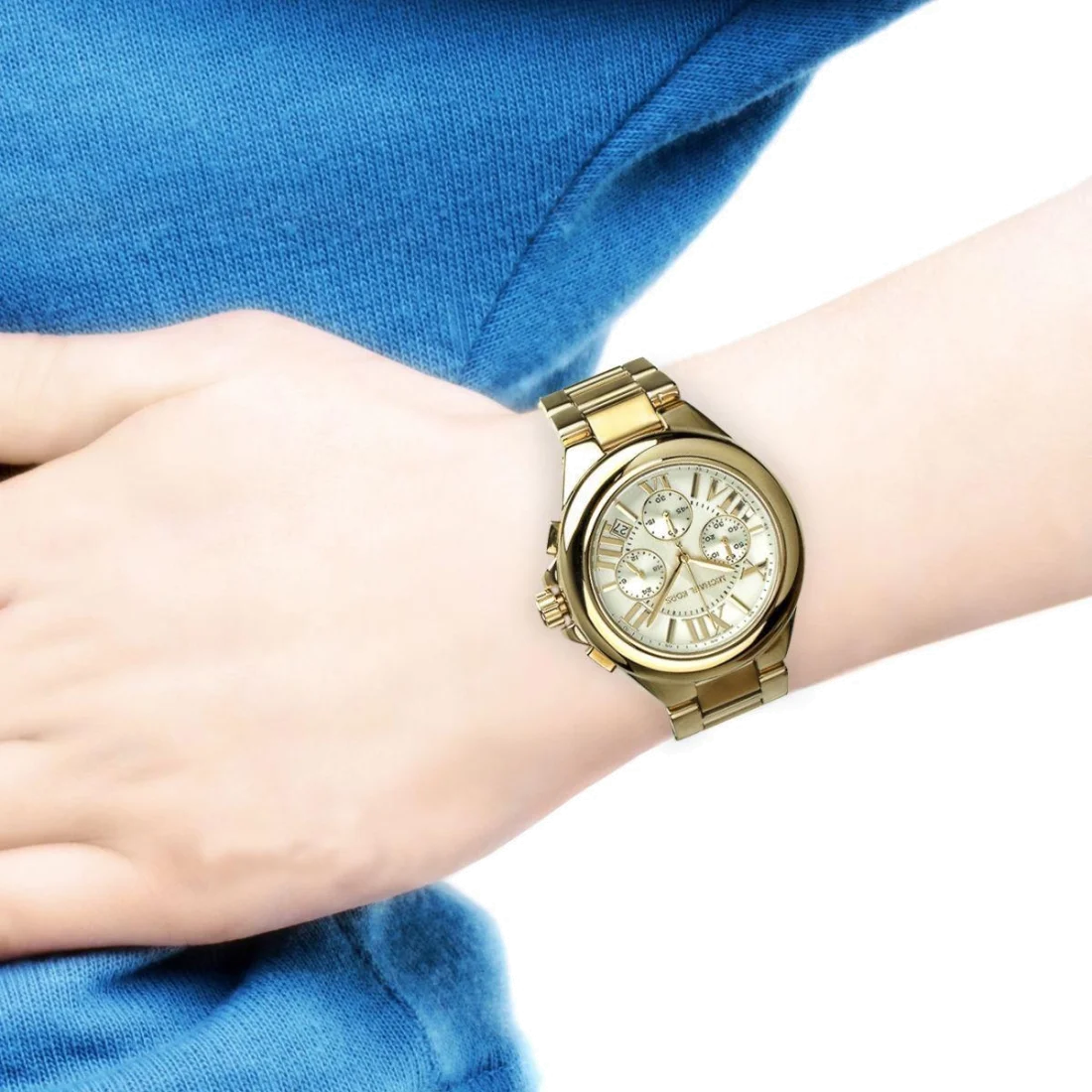 Montre Femme Michael Kors MK5635 Cadran Doré Acier Inoxydable vue 4