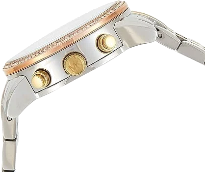 Montre Michael Kors MK5650 Ritz Femme - Chronographe Acier Bicolore Argent avec Cristaux vue 2