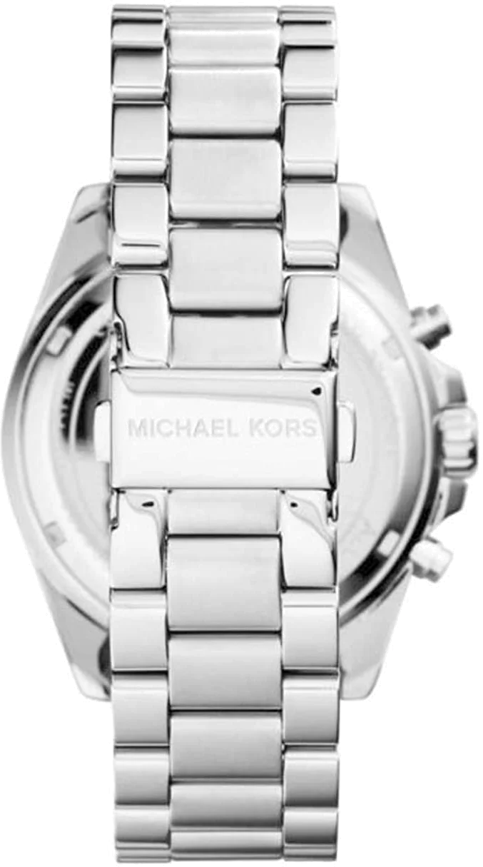 Montre Michael Kors MK5705 Chronographe Unisexe en Acier Inoxydable Noir et Argent vue 3
