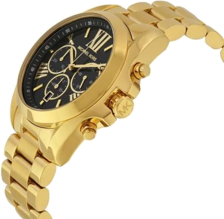 Montre Michael Kors Bradshaw MK5739 Femme - Cadran Noir et Acier Doré vue 2