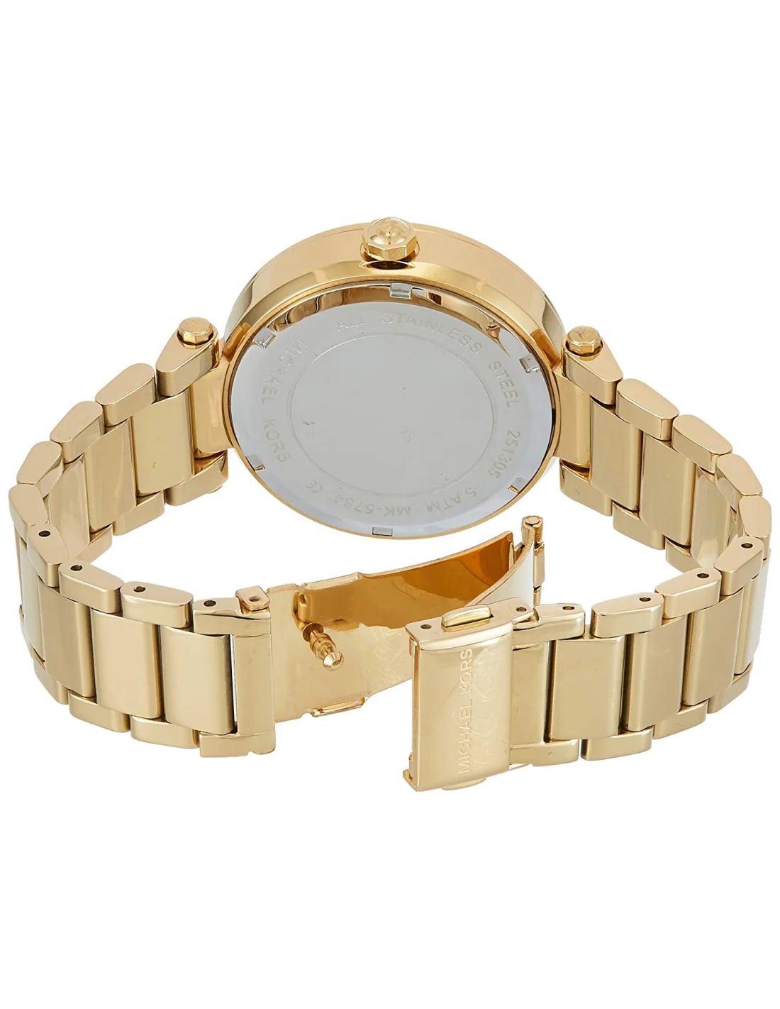 Montre Femme Michael Kors MK5784 Parker Chronographe Acier Doré Cristaux vue 3