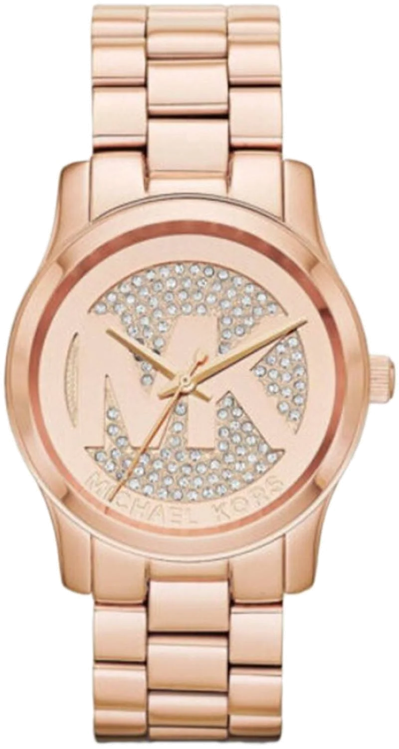Montre Femme Michael Kors MK5853 Runway - Cadran Or Rose à Logo MK
