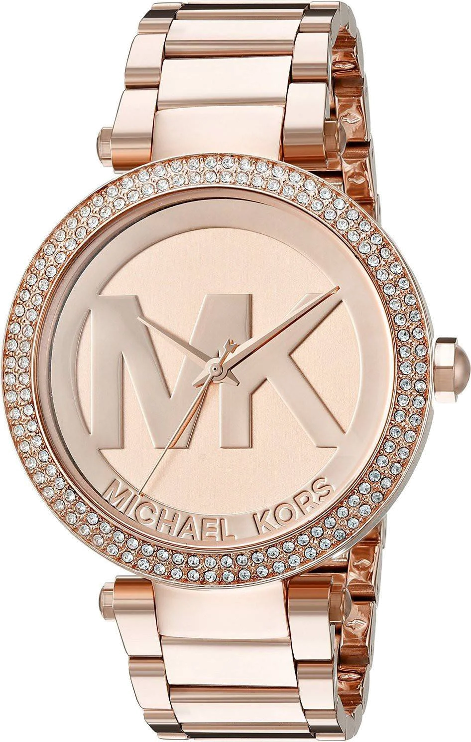 Montre Femme Michael Kors Parker MK5865 Acier Or Rose Cristaux