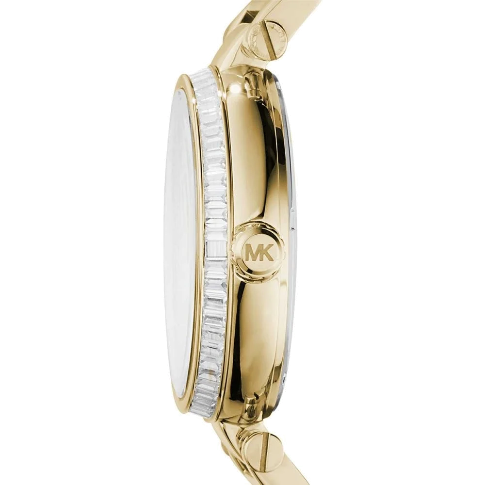 Montre Femme Michael Kors MK5867 en Acier Doré, Cadran Champagne et Strass vue 2