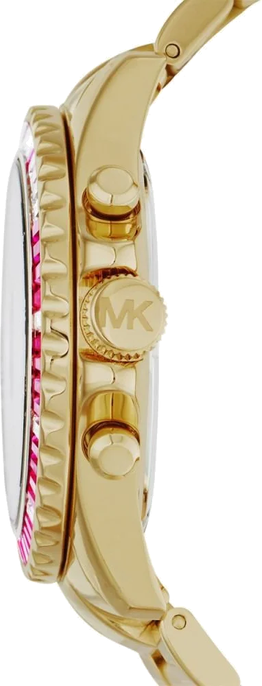 Montre Femme Michael Kors MK5871 Everest en Acier Doré à Lunette Sertie vue 3