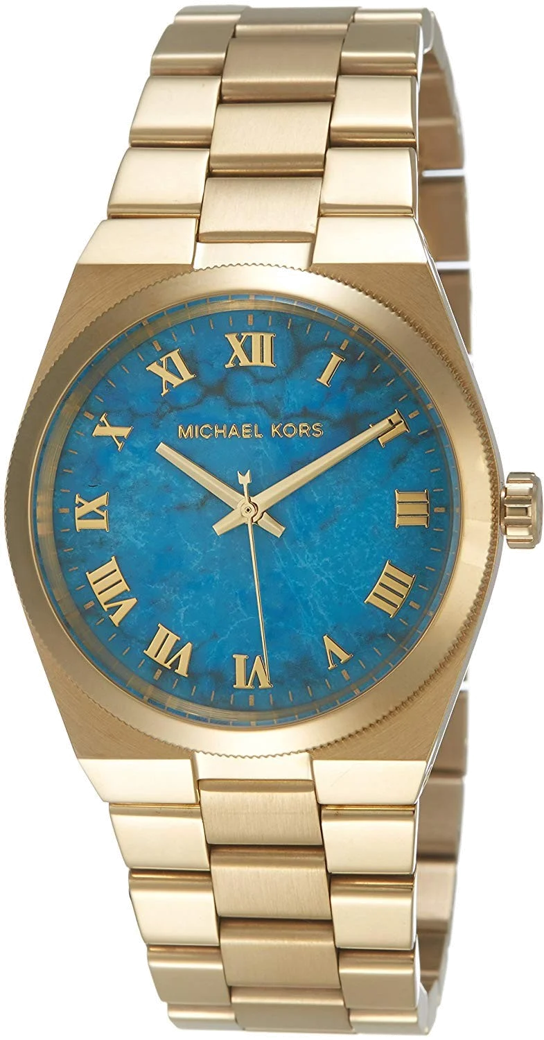 Montre Femme Michael Kors MK5894 - Cadran Turquoise & Bracelet Or
