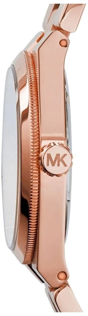 Montre Femme Michael Kors MK5937 - Boîtier Or Rose, Cadran Noir, Acier vue 2