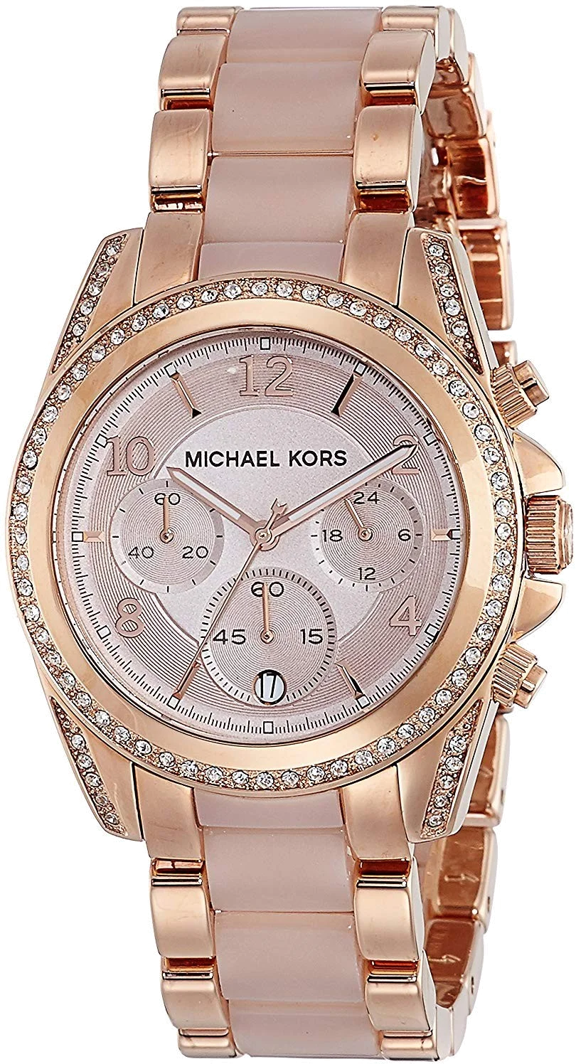 Montre Michael Kors MK5943 Blair Femme en Or Rose avec Bracelet Acier/Acétate