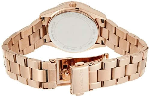Montre Femme Michael Kors MK6052 - Boîtier Or Rose, Cadran Bleu vue 2