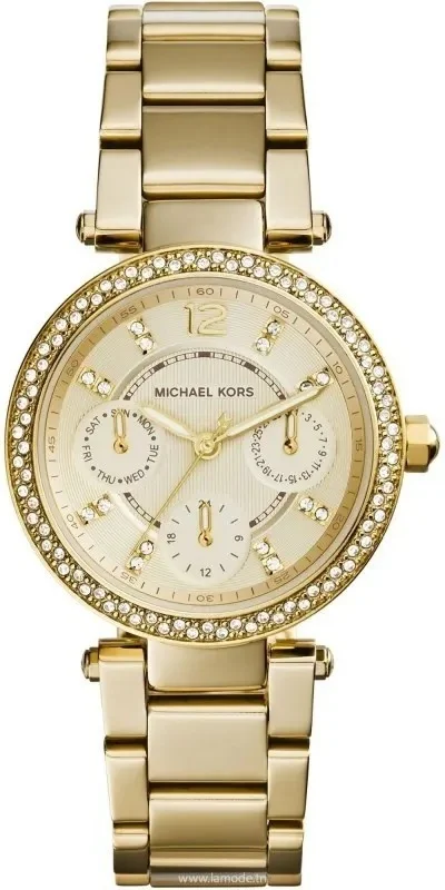 Montre Femme Michael Kors MK6056 Parker en Acier Doré avec Cristaux Swarovski