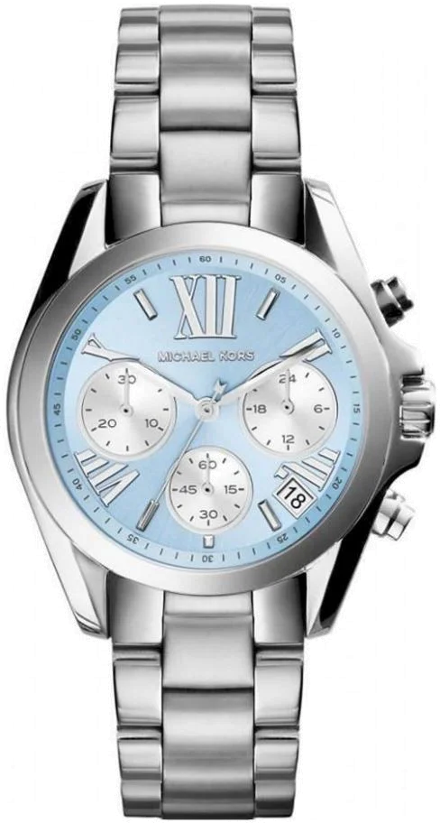 Montre Femme Michael Kors Bradshaw MK6098 - Cadran Bleu Pastel & Bracelet Acier
