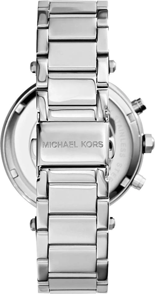 Montre Femme Michael Kors MK6117 Parker Chronographe Acier Cadran Bleu Cristaux vue 4