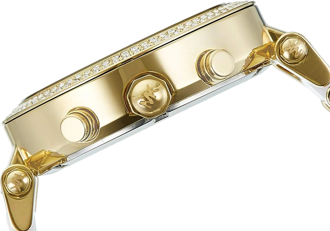 Montre Michael Kors MK6119 Femme Bicolore Or et Acier avec Cadran à Cristaux vue 2