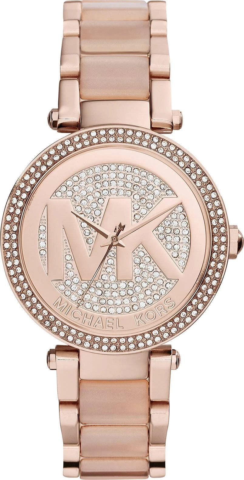 Montre Michael Kors MK6176 pour Femme, Boîtier et Cadran Or Rose avec Brillants