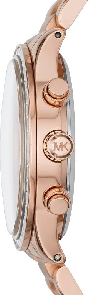 Montre Femme Michael Kors MK6204 Chronomètre en Acier Or Rose et Argent vue 2