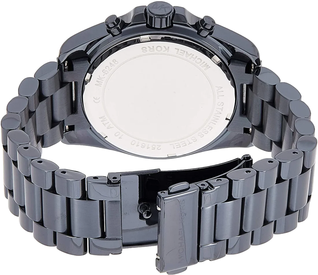 Montre Michael Kors MK6248 pour Femme - Boîtier et Bracelet Acier Inoxydable Bleu vue 4