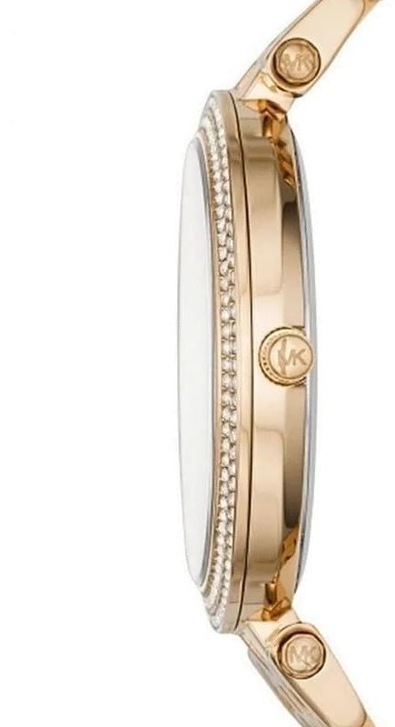 Montre Femme Michael Kors Parker MK6400 - Boîtier et bracelet bicolore or et acier, cadran nacré vue 3