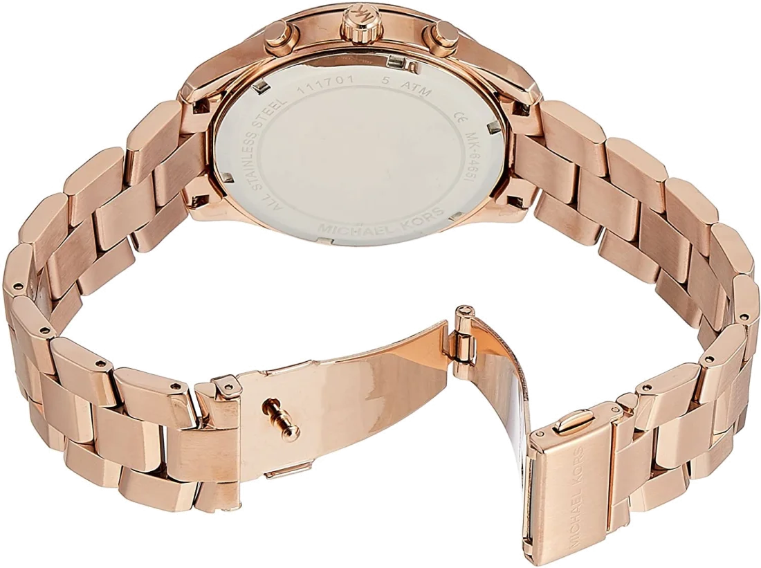 Montre Femme Michael Kors Briar MK6465 en Or Rose vue 3