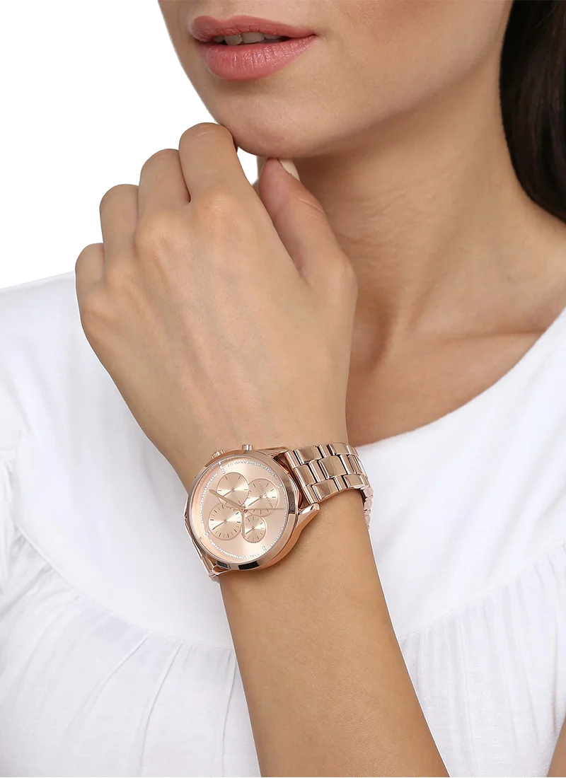 Montre Femme Michael Kors Briar MK6465 en Or Rose vue 4