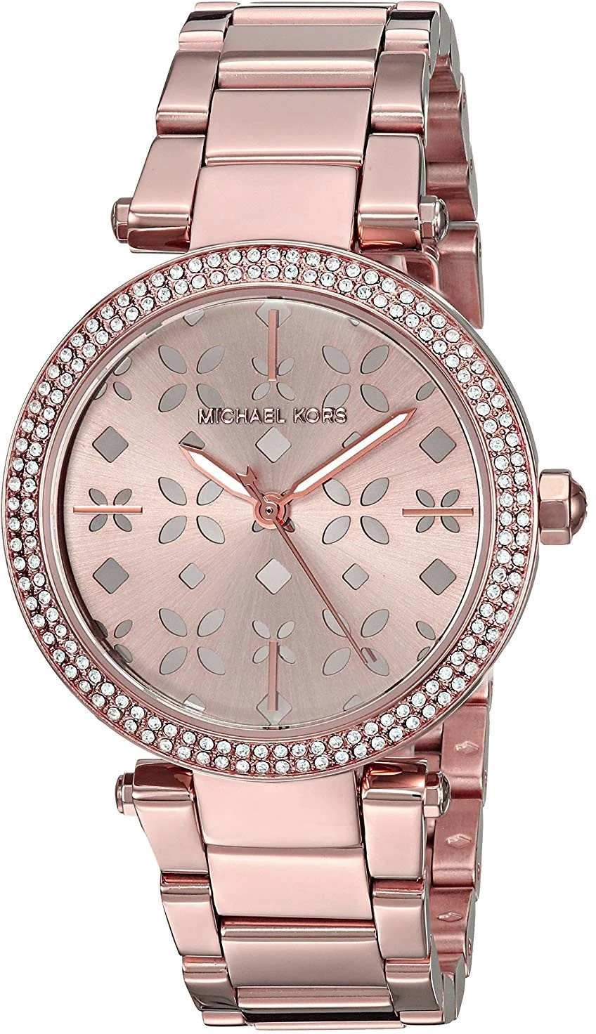 Montre Femme Michael Kors MK6470 en Acier Inoxydable Or Rose à Cadran Floral