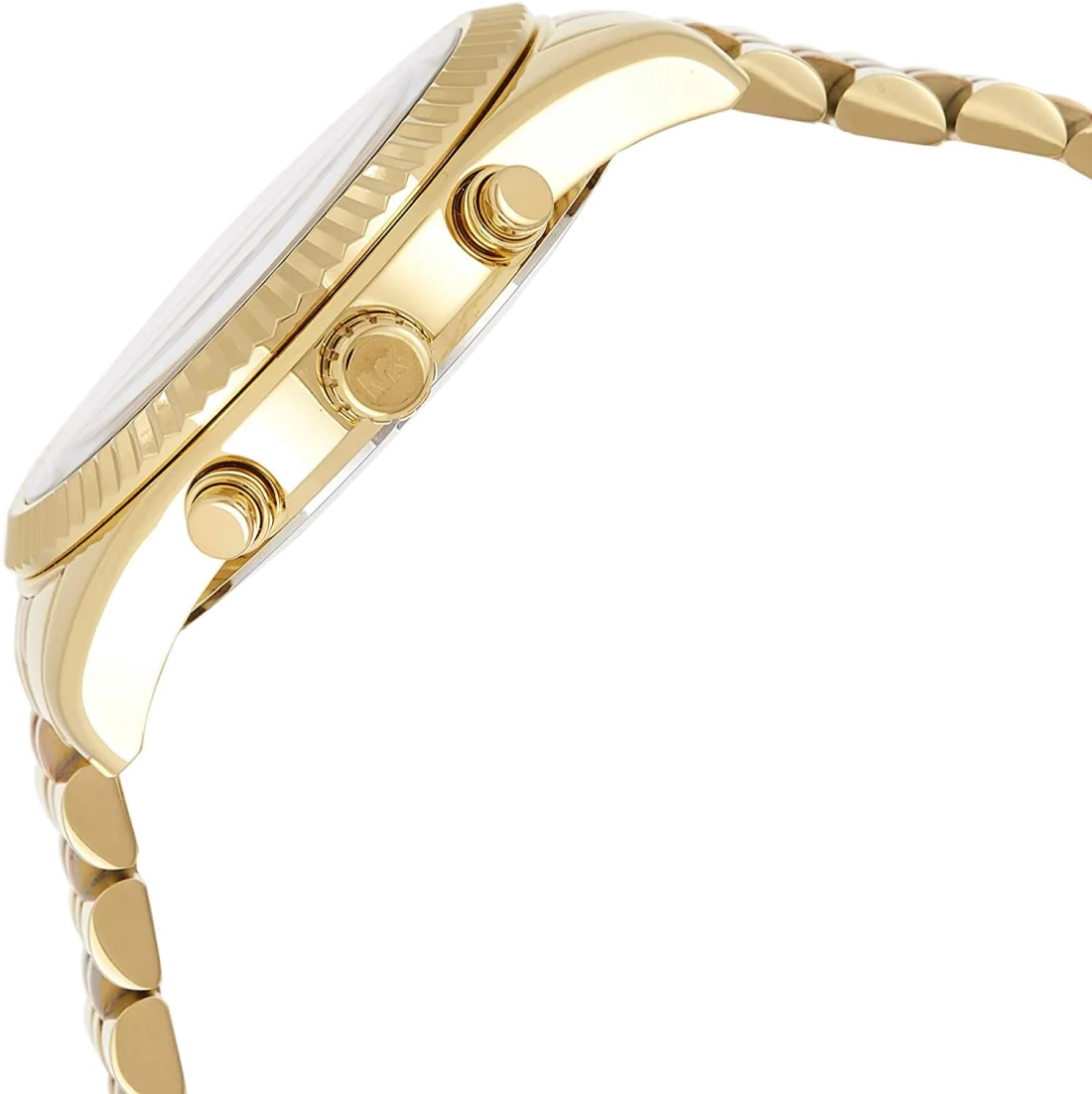 Montre Femme Michael Kors MK6473 Lexington Chronographe Acier Doré Rose vue 3