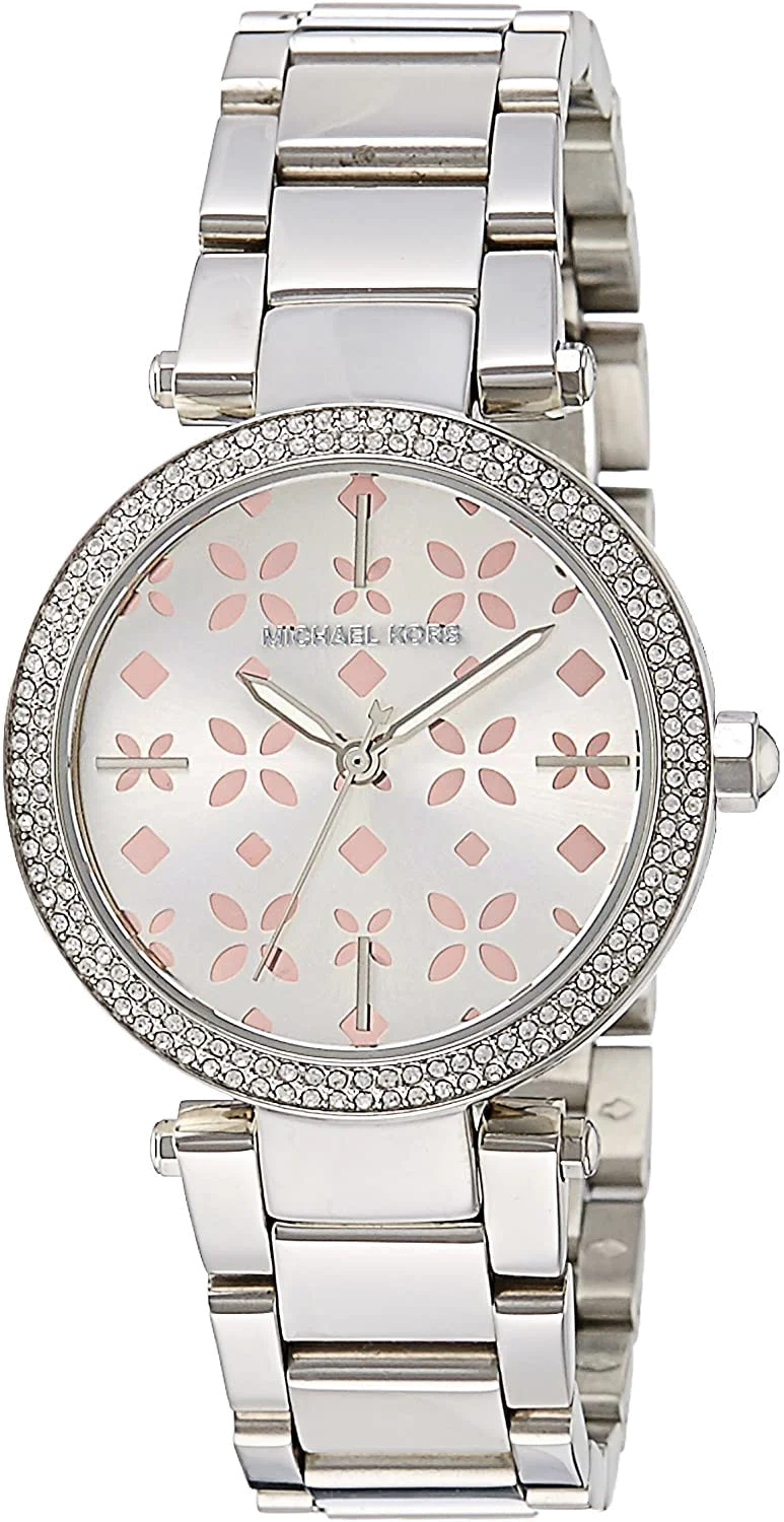Montre Femme Michael Kors MK6483 Parker - Acier Bicolore Argent et Cristaux