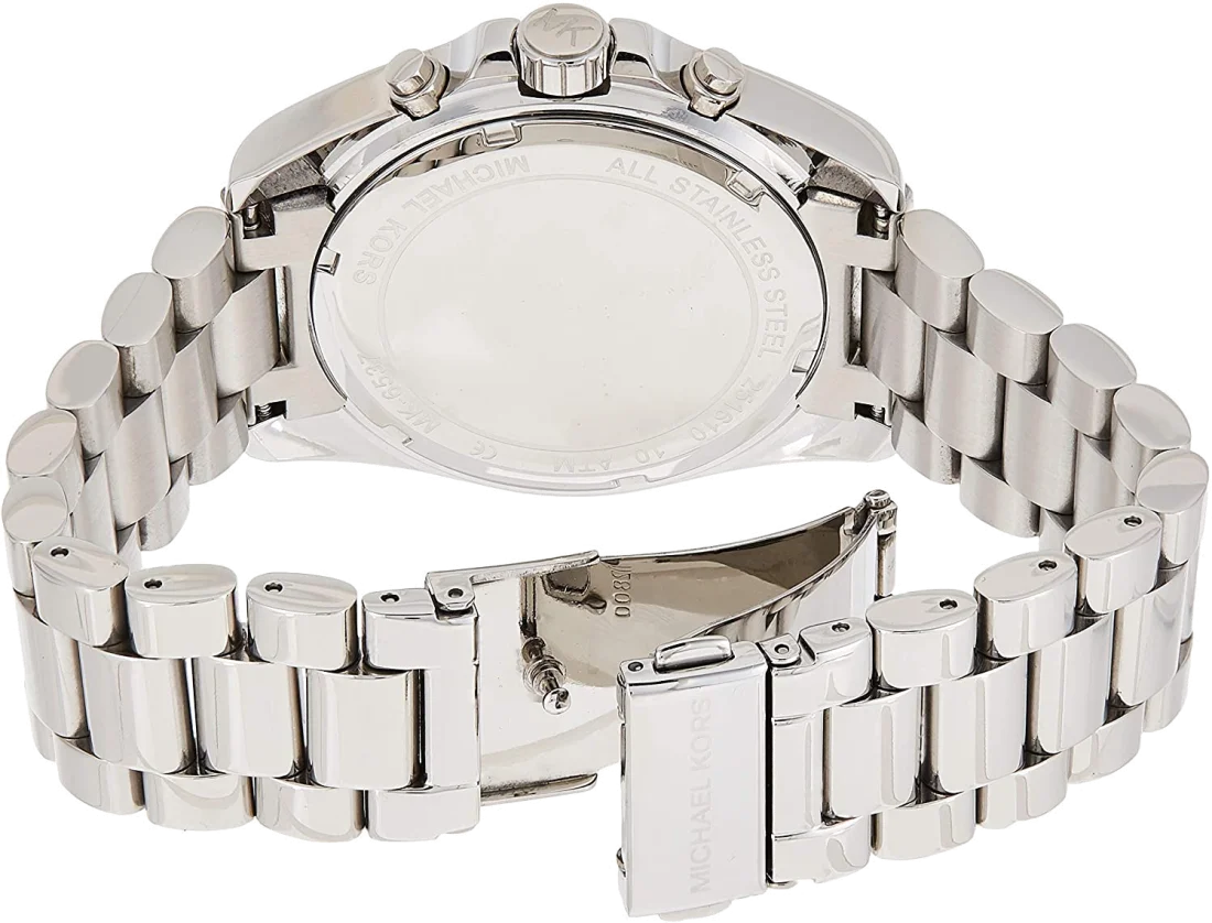 Montre Michael Kors Bradshaw MK6537 pour Femme, Cadran et Bracelet Acier Argent vue 3