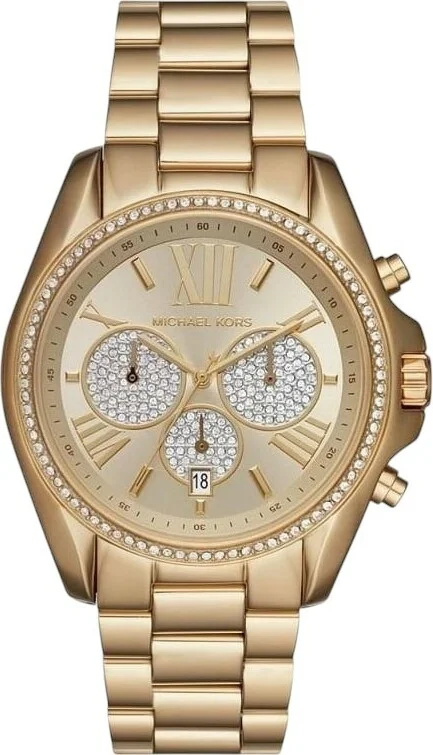 Montre Michael Kors MK6538 Bradshaw Femme en Acier Doré, Chronographe