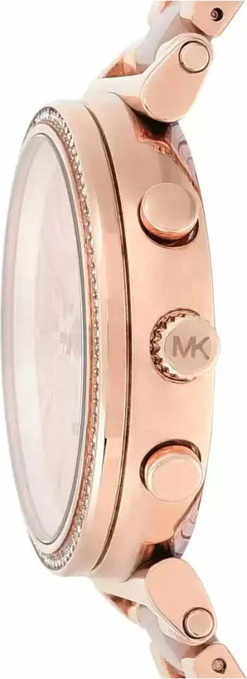 Montre Femme Michael Kors Sofie MK6560 Cadran Or Rose Bracelet Bi-Matière vue 2