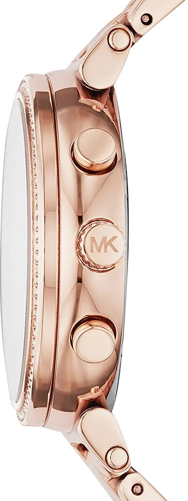 Montre Femme Michael Kors Sofie MK6576 en acier plaqué or rose avec cadran nacre vue 2