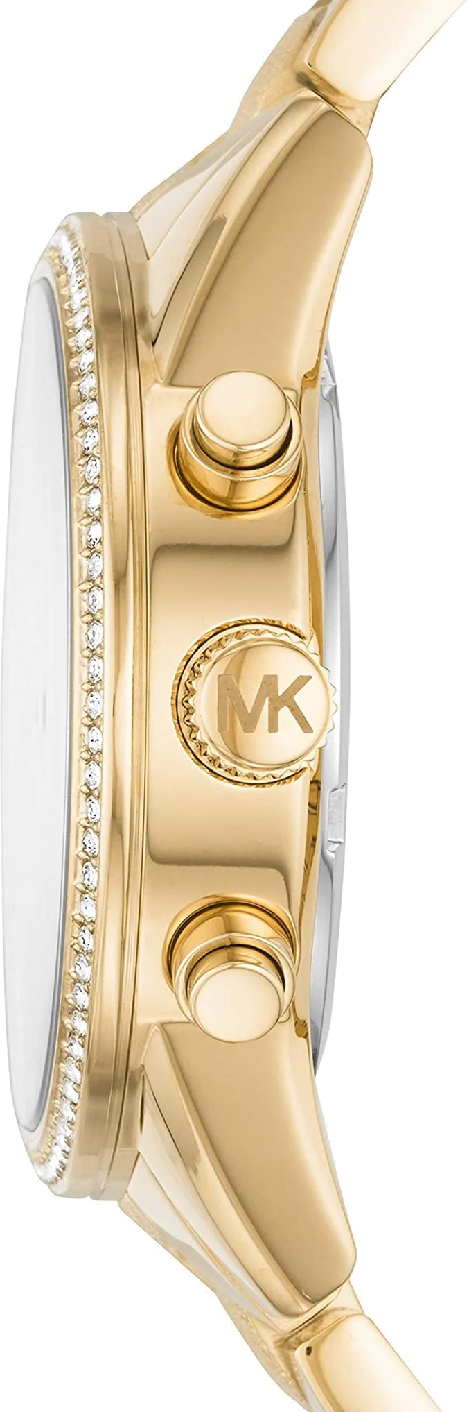 Montre Femme Michael Kors MK6597 Ritz Chronographe Dorée à Cadran Champagne vue 2