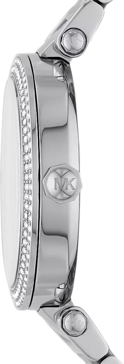 Montre Michael Kors Parker MK6658 pour femme en acier argenté vue 3