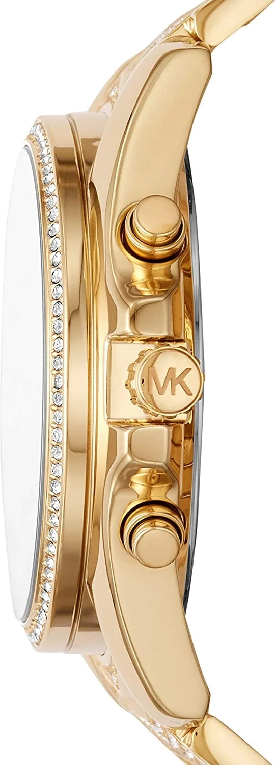 Montre Femme Michael Kors Whitney MK6729 en or et acier, cadran doré 44mm vue 2