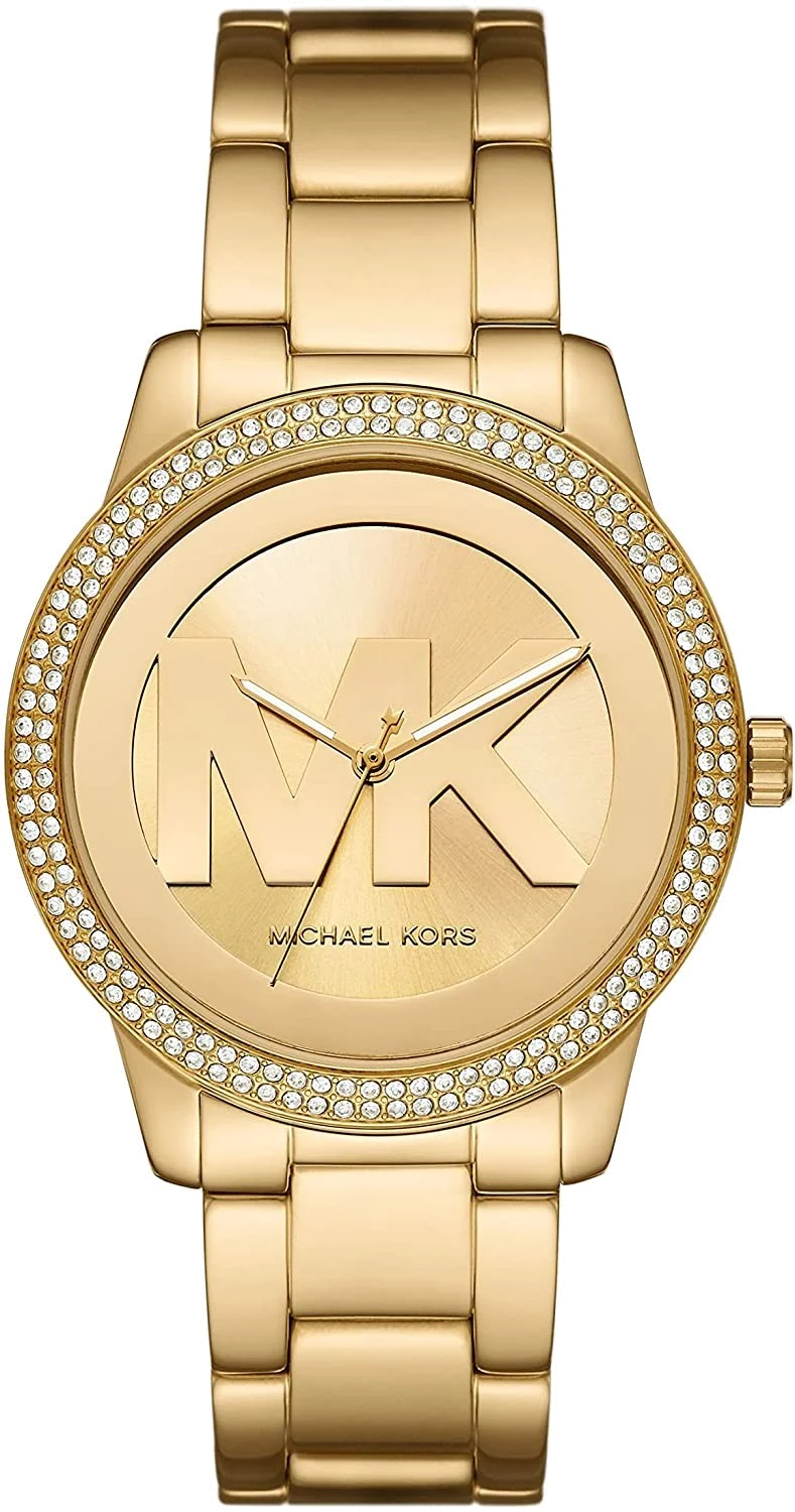 Montre Michael Kors Tibby MK6879 pour Femme, Cadran et Bracelet en Acier Doré Jaune