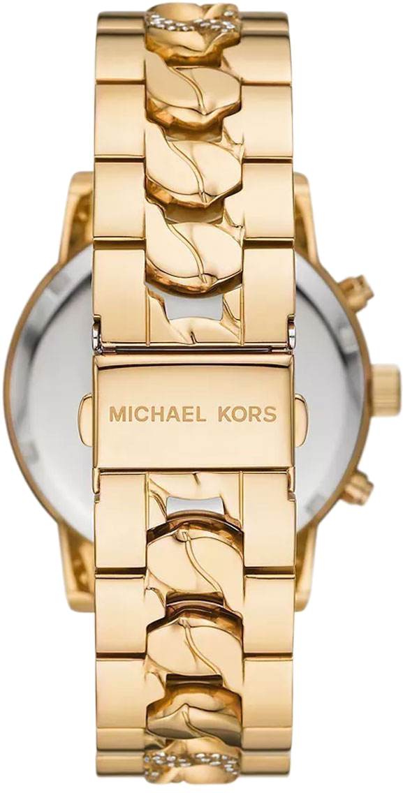 Montre femme Michael Kors Ritz MK6937 Chronographe acier doré vue 2