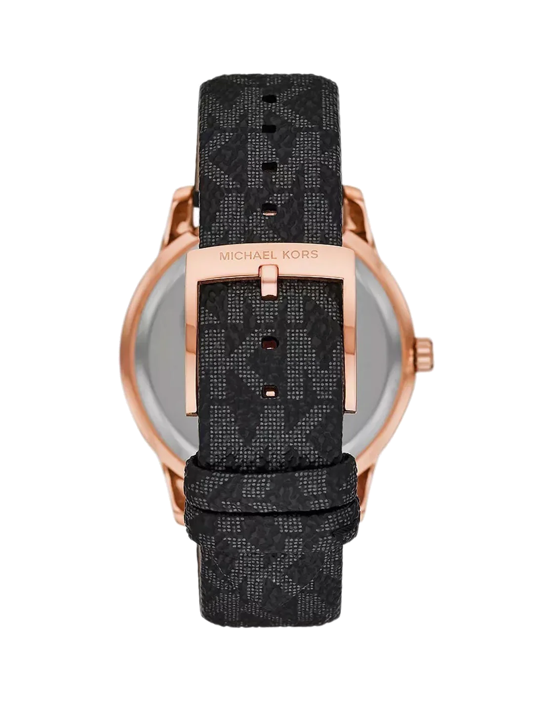 Montre Femme Michael Kors MK6968 Tibby Multifonction Or Rose Cadran Noir Cuir vue 2