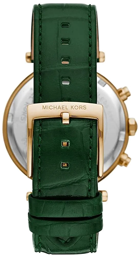 Montre Femme Michael Kors Parker MK6985 - Cadran et Bracelet Cuir Vert vue 2
