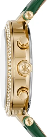 Montre Femme Michael Kors Parker MK6985 - Cadran et Bracelet Cuir Vert vue 3
