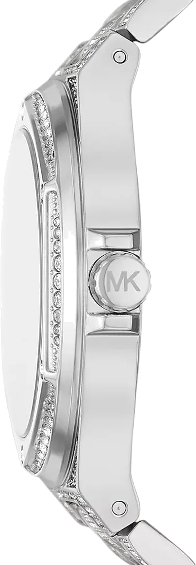 Montre Femme Michael Kors MK6990 Lennox - Cadran Bleu Pavé Cristaux, Bracelet Acier vue 3