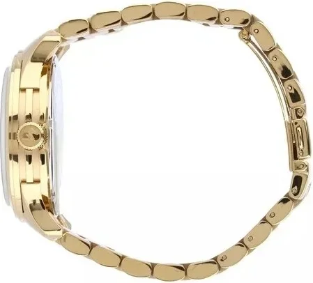 Montre Michael Kors MK7049 Runway Unisexe en Acier Doré avec Cadran Bleu vue 3