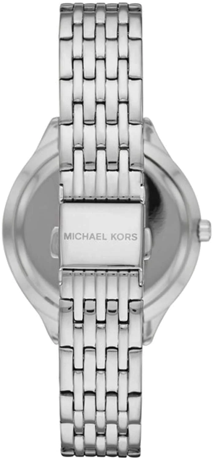 Montre Femme Michael Kors Mindy MK7075 en acier argenté à cadran nacre vue 2