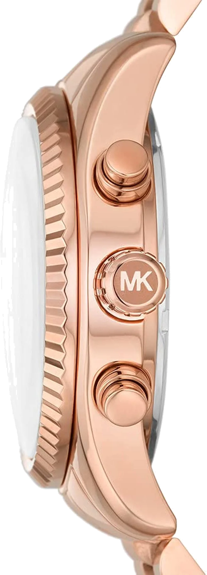 Montre Michael Kors Lexington MK7217 pour femme, cadran et bracelet acier or rose vue 2