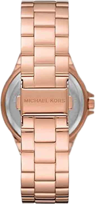 Montre Michael Kors MK7230 Femme - Cadran Or Rose Pavé Logo, Bracelet Acier Inoxydable Doré vue 2