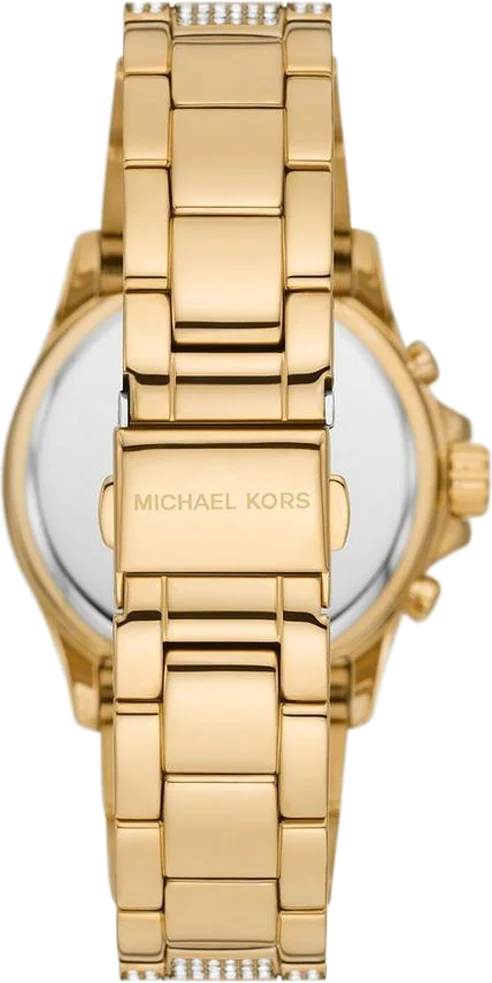 Montre Michael Kors Everest MK7254 pour femme, bracelet et cadran or pavés de cristaux vue 5