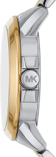 Montre Michael Kors MK7319 pour femme - Cadran logo MK, bracelet bicolore acier et or vue 2