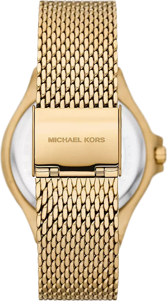 Montre Femme Michael Kors MK7335 Lennox - Cadran Doré Pavé, Bracelet Maille Or Acier Inoxydable vue 2