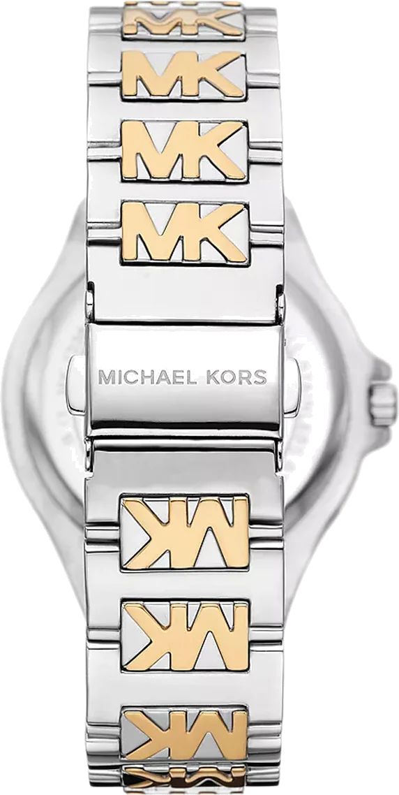 Montre Femme Michael Kors Lennox MK7338 - Cadran argenté, bracelet acier bicolore or et argent vue 2